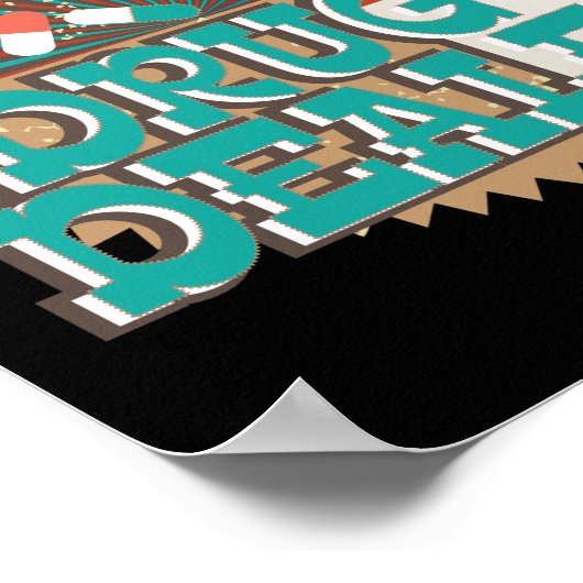 Funny Pharmaceutical Pharmacy Tech Gift Poster (Ecke)