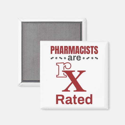 Funny Pharmacist Apotheker sind rx bewertet Magnet (Vorderseite/Rückseite)