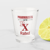 Funny Pharmacist Apotheker sind rx bewertet Schnapsglas (Vorderseite)