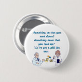 Funny Pharmacist Button (Vorne & Hinten)