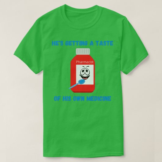 Funny Pharmacist Cartoon T-Shirt (Design vorne)
