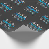 Funny Pharmacist Definition Pharmacy Mitarbeiter Geschenkpapier (Ecke)