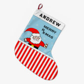 Funny Pharmacist Großer Weihnachtsstrumpf (Vorderansicht (hängend))