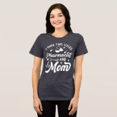 Funny Pharmacy 2 Titel Apotheker und Mama Tri-Blend Shirt (Vorderseite voll)
