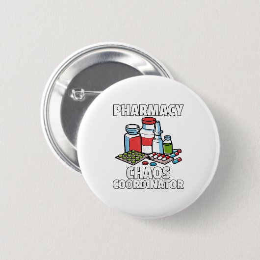 Funny Pharmacy Gift für einen Apotheker Button (Vorne & Hinten)