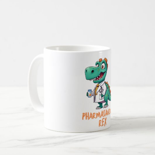Funny Pharmacy Rex Kaffeetasse (Vorderseite Links)