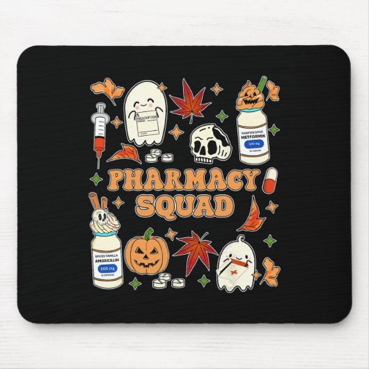 Funny Pharmacy Squad Halloween Pharmaceuticals Tec Mousepad (Vorne)