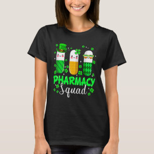 Funny Pharmacy Squad Leprechaun Pharmacist St Patr T-Shirt