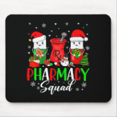 Funny Pharmacy Tech Squad Christmas Matching Holid Mousepad (Vorne)
