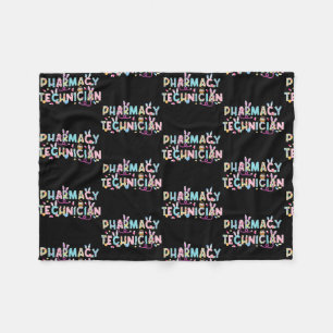 Funny Pharmacy Technician Bunny Pharmacist Happy Fleecedecke