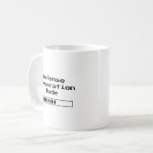 Funny Phd Graduation Defense Preparation Mode Kaffeetasse (Vorderseite Links)