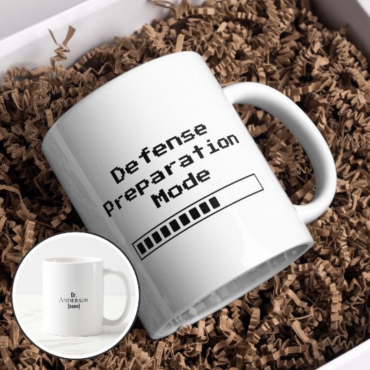 Funny Phd Graduation Defense Preparation Mode Kaffeetasse