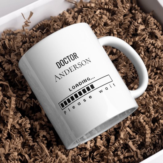 Funny PhD Graduation Doctor Name Loading  Kaffeetasse