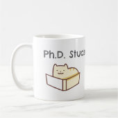 Funny PhD Student Tasse-Niedlich Cat-Academic Spaß Kaffeetasse (Links)