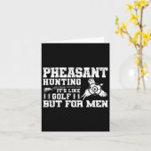 Funny Pheasant Jagd Karte (Gelbe Blume)