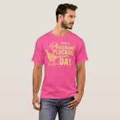 Funny Pheasant Jagd Plucking T-Shirt (Vorne ganz)