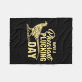 Funny Pheasant Jagd Plucking T Shirt Geschenk Fleecedecke (Vorderseite (Horizontal))
