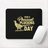 Funny Pheasant Jagd Plucking T Shirt Geschenk Mousepad (Mit Mouse)