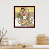 Funny Philosophy Deep Dish Pizza Poster (Küche)
