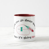 Funny Phlebotomist Always 100% Tasse (Zentrum)
