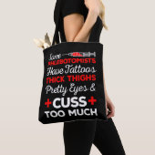 Funny Phlebotomist Geschenk Tattoos dicken Obersch Tasche (Von Nahem)