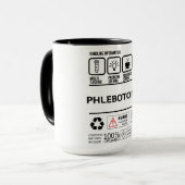 Funny Phlebotomist Handling Information Tasse (Vorderseite Links)