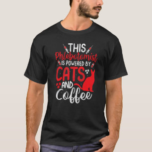 Funny Phlebotomy Phlebotomist Nurse Funny Cat Lieb T-Shirt