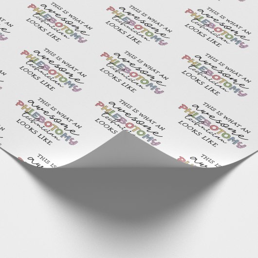 Funny Phlebotomy Technician phantastisch PBT Geschenkpapier (Ecke)
