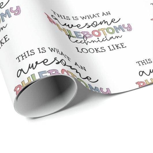 Funny Phlebotomy Technician phantastisch PBT Geschenkpapier (Rolleneckpunkt)