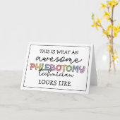 Funny Phlebotomy Technician phantastisch PBT Karte (Gelbe Blume)