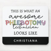 Funny Phlebotomy Technician phantastisch PBT Mousepad (Vorne)