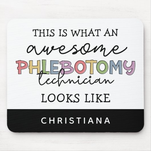 Funny Phlebotomy Technician phantastisch PBT Mousepad (Vorne)