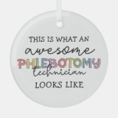Funny Phlebotomy Technician phantastisch PBT Ornament Aus Glas (Vorderseite)