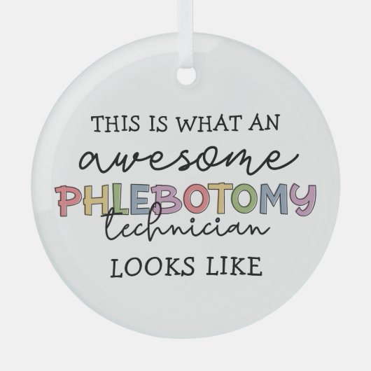Funny Phlebotomy Technician phantastisch PBT Ornament Aus Glas (Vorderseite)