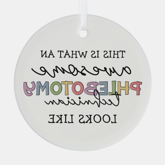 Funny Phlebotomy Technician phantastisch PBT Ornament Aus Glas (Rückseite)