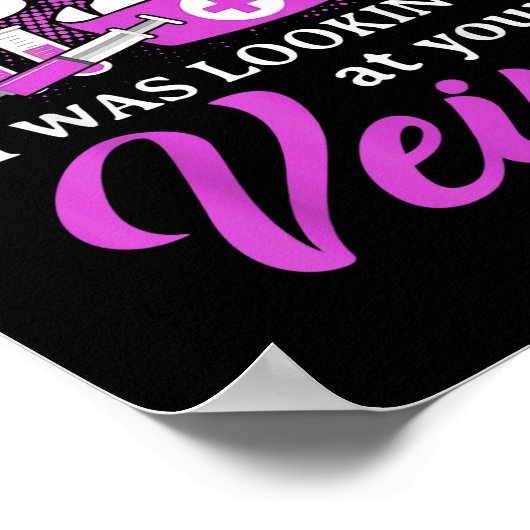 Funny Phlebotomy Technician Phlebotomist Nurse Poster (Ecke)