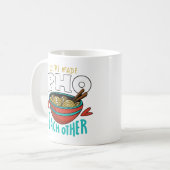 Funny Pho einander Kaffeetasse (Vorderseite Links)