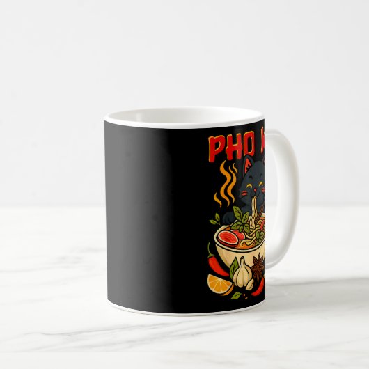 Funny Pho Kit Black Cat Halloween Costume Family M Kaffeetasse (VorderseiteRechts)