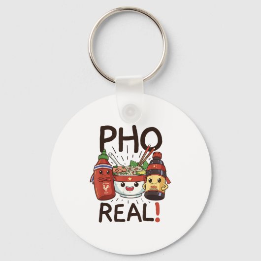 Funny Pho Threads Co Fun Vietnamese Pho Noodle So Schlüsselanhänger (Vorderseite)