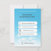 Funny Phone Lock Bildschirm Save the Date (Rückseite)