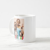 Funny Photo Christmas Festive AF Kaffeetasse (Vorderseite Links)