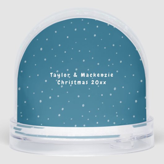 Funny Photo Personalized Christmas Jumper Schneekugeln (Rückseite)