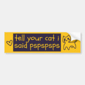Funny Phrase Cat Joke Pspsps Driving Humor Autoaufkleber (Vorne)