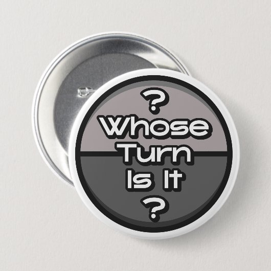 Funny Phrase, deren Turn-Board Game Game Graue Button (Vorne & Hinten)