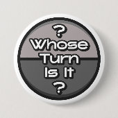 Funny Phrase, deren Turn-Board Game Game Graue Button (Vorderseite)