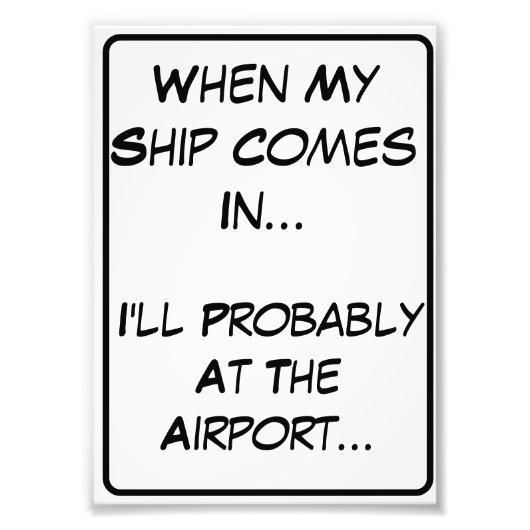 Funny Phrase für Mancave oder Dorm Fotodruck (Vorne)