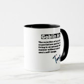 Funny Phrase Goblin Mode Tasse (VorderseiteRechts)