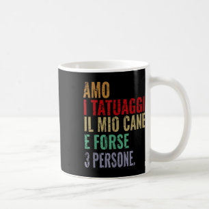 Funny Phrase Man Frau Liebe Tattoos Tattoo und Hun Kaffeetasse
