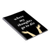 Funny Phrase mit Ta-da-Hands-Notebook Notizblock (Rechte Seite)