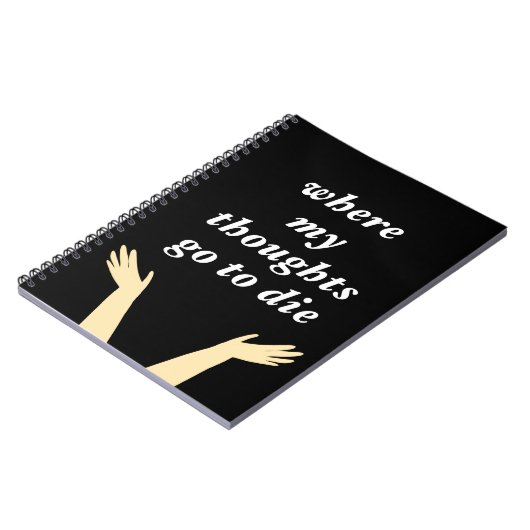 Funny Phrase mit Ta-da-Hands-Notebook Notizblock (Linke Seite)